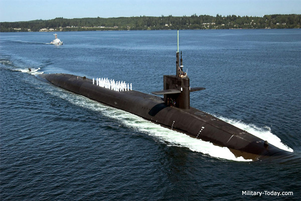 With the ability to carry 192 nuclear warheads, just one Ohio-class submarine is the world's sixth largest nuclear power.