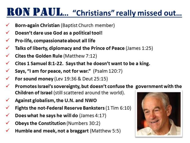 ron paul Christian