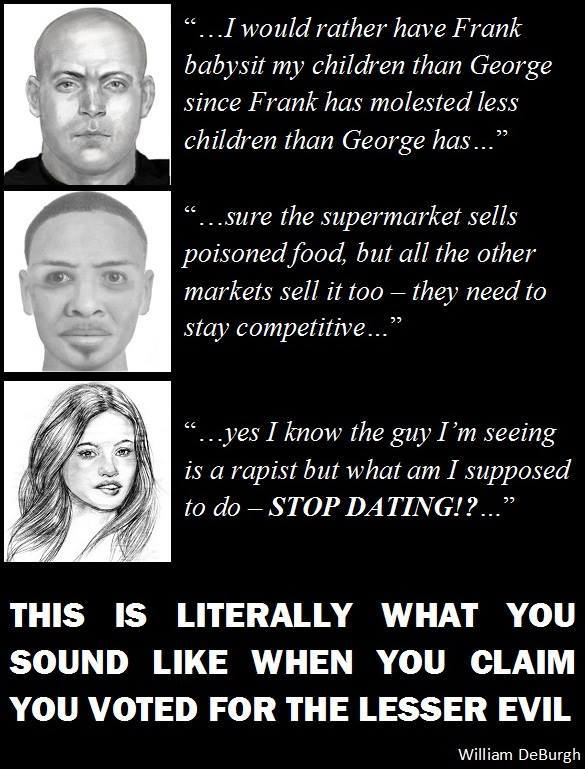 voting for lesser evil