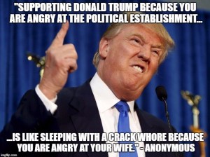 trump crack whore meme