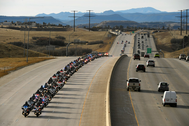 Funeral procession for slain Douglas County deputy Zackari Parrish